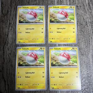 4X Voltorb 066/193 Regular Common Card Paldea Evolved Pokemon TCG NM